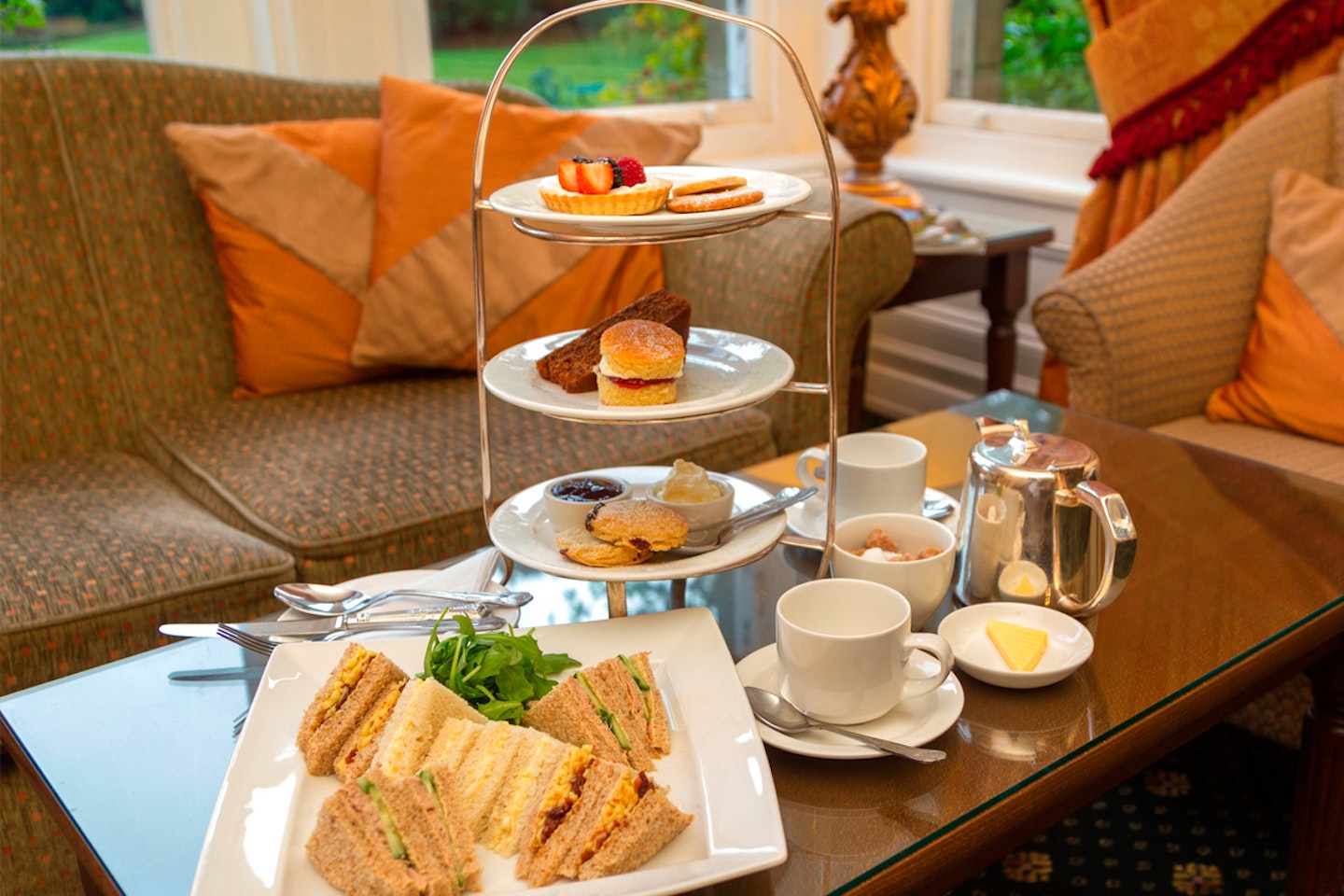 Champagne Afternoon Tea for Two at Grinkle Park Hotel