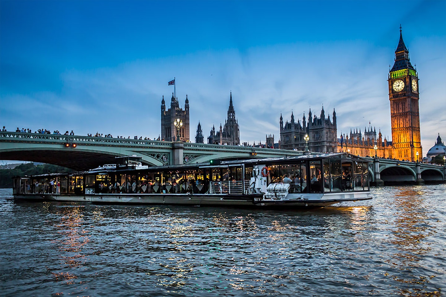 Bateaux London Three Course Thames Dinner Cruise for Two