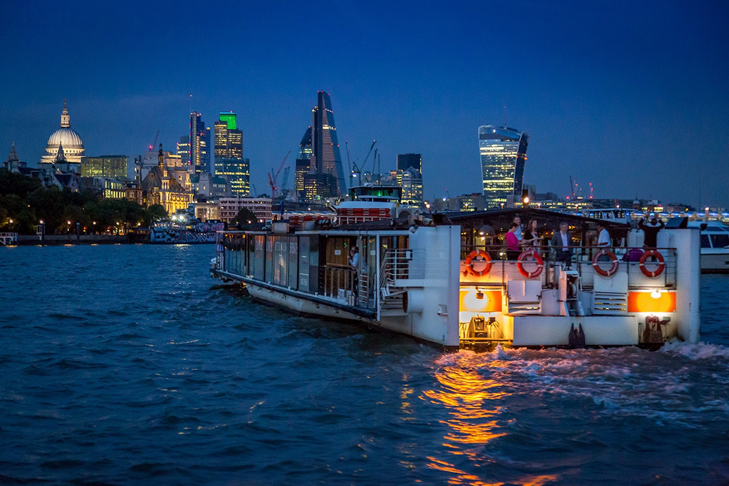 Bateaux London Five Course a la Carte Thames Dinner Cruise for Two