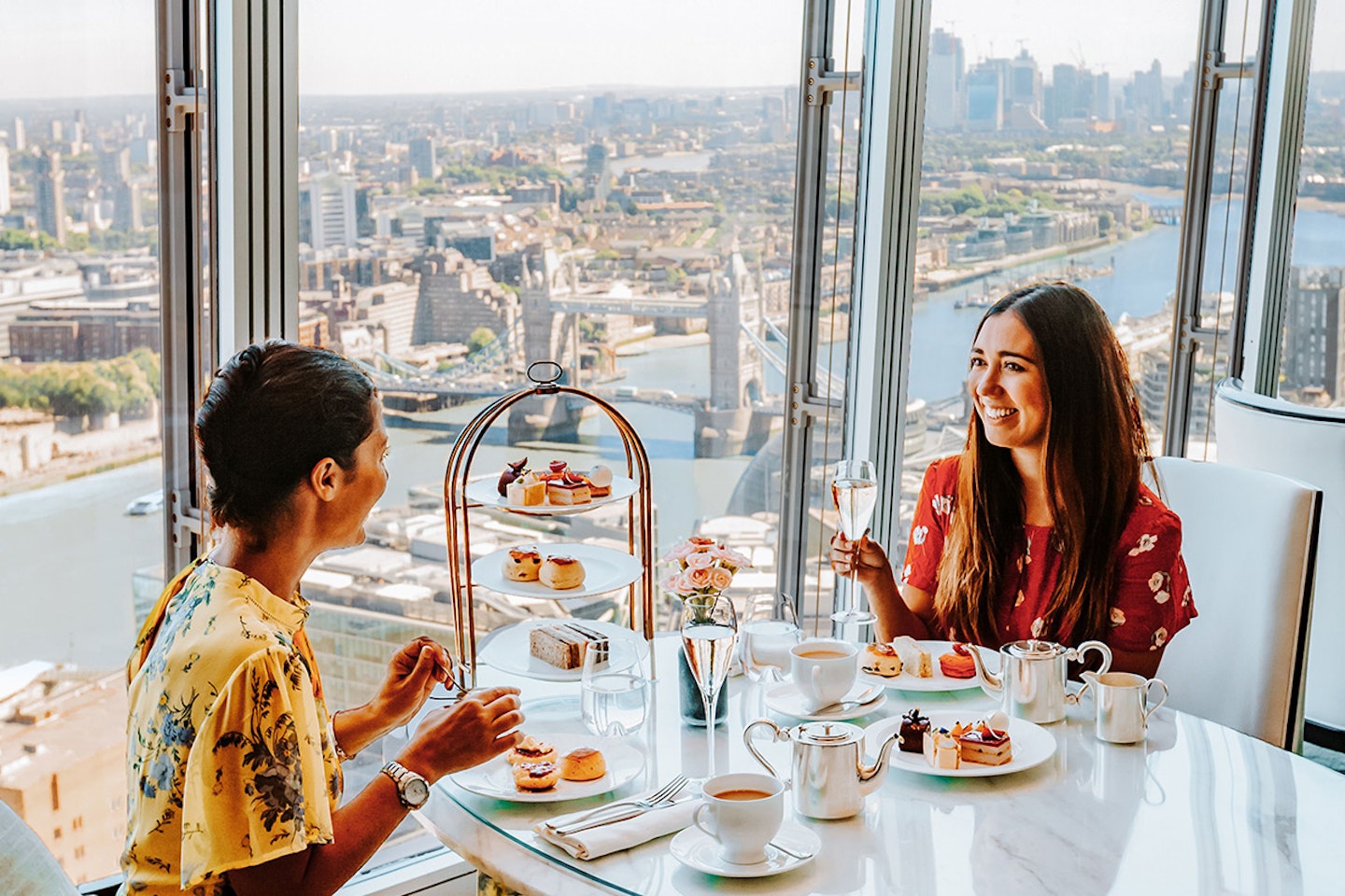 Champagne Afternoon Tea at the 5* Luxury Shangri-La Hotel with Entry to the View from The Shard for Two