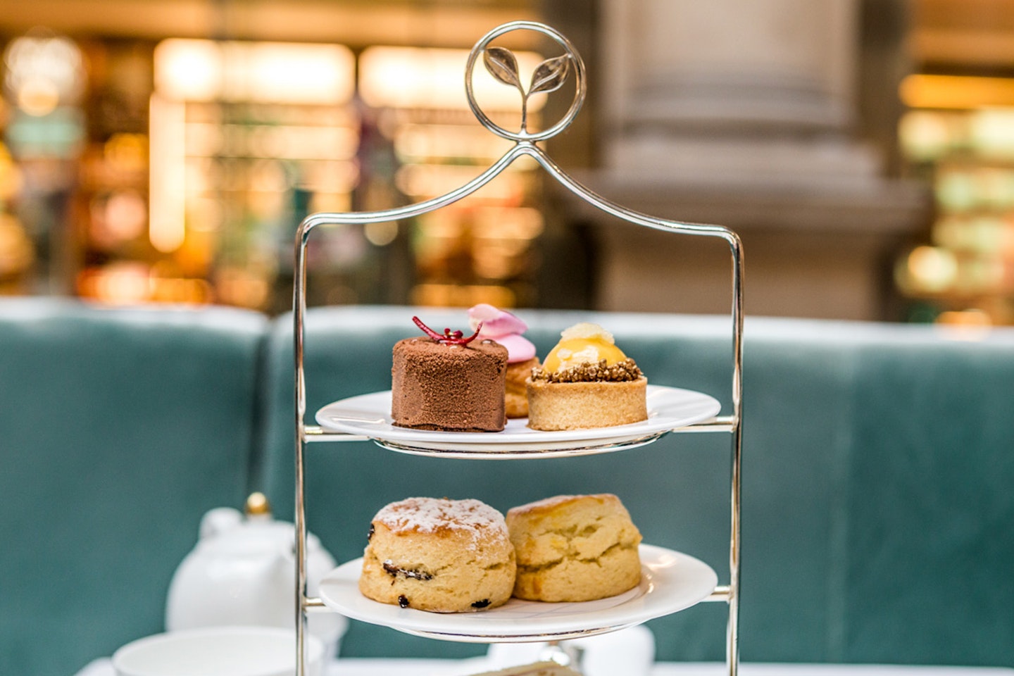 Champagne Afternoon Tea for Two at The Fortnum & Mason Bar and Restaurant at Royal Exchange