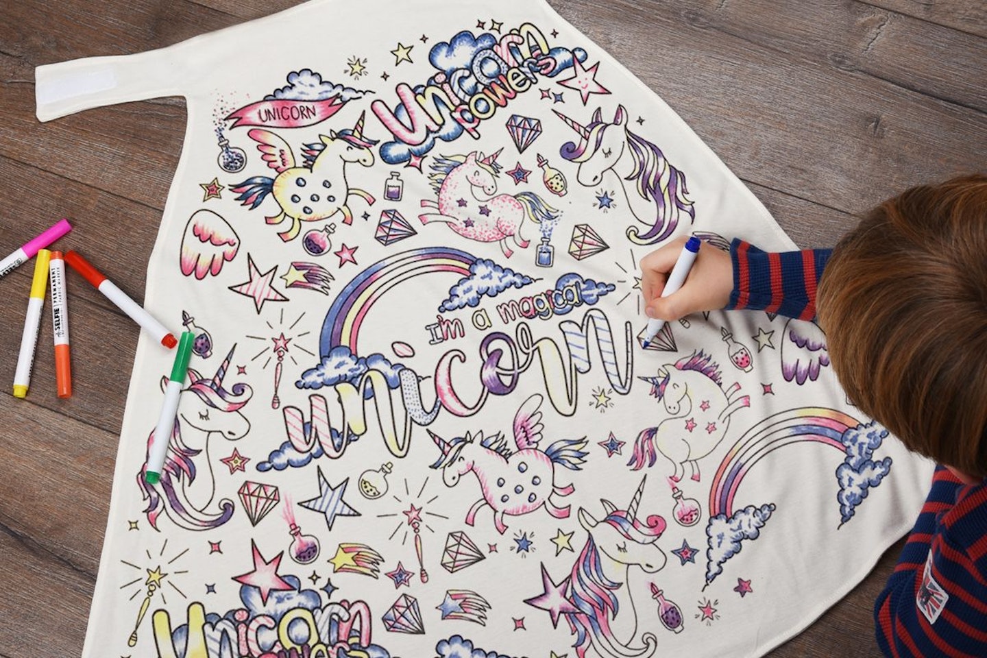 Children's Colour-In Creative Kit - Unicorn Cape