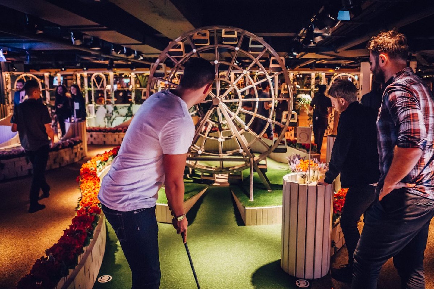 Crazy Golf, Drinks and Street Food for Two at Swingers London