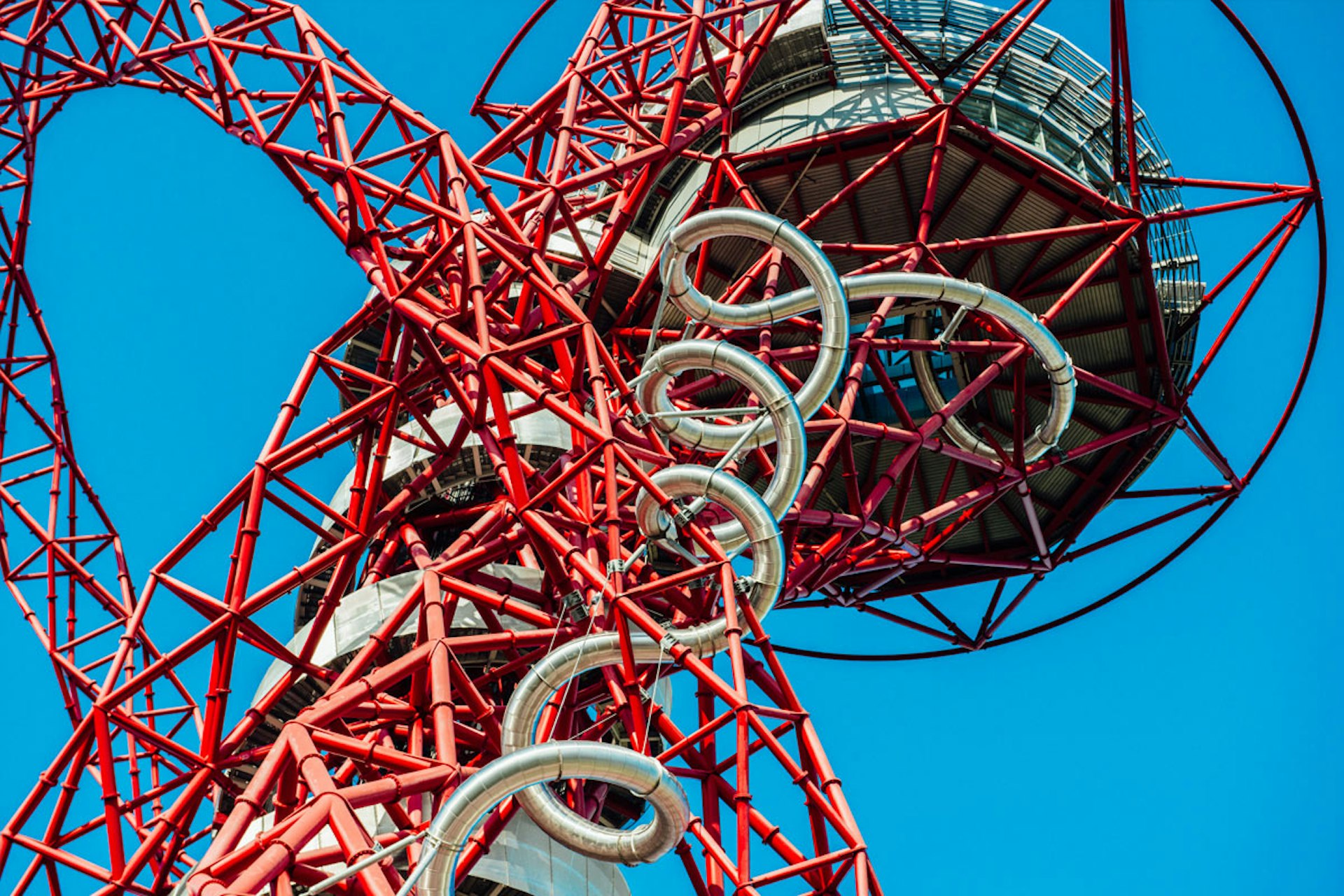 Family Visit to The Slide at The ArcelorMittal Orbit with Cake and Hot Drinks