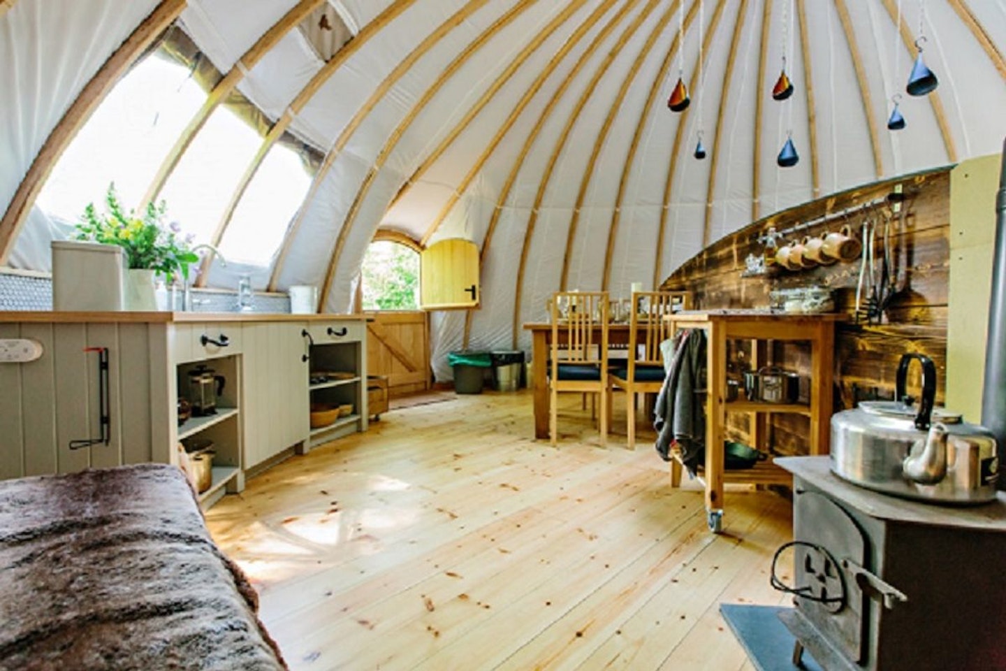 Four Night Midweek Break in a Luxury Persian Tent for up to Five at Penhein Glamping