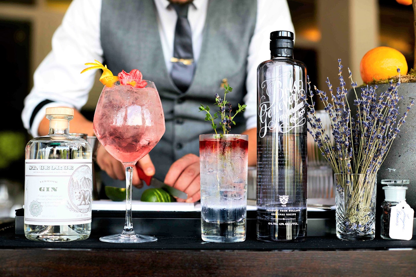 Gin Lover's Tasting Experience with Three Course Lunch for Two at Skylon