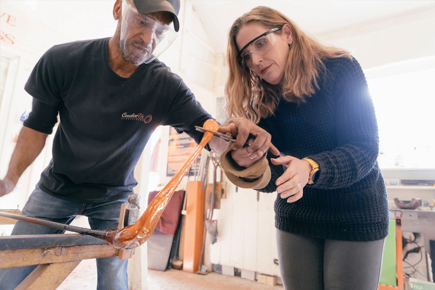 Introduction to Glassblowing with Creative Vibe Hot Glass Studio