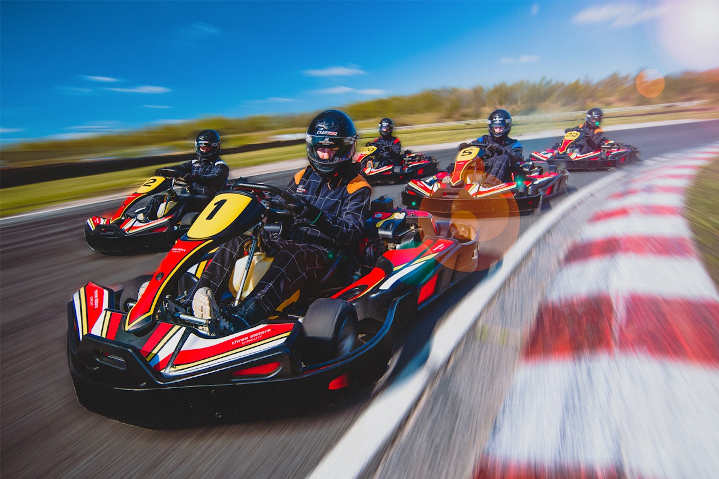 Karting Open Sprint Race at Three Sisters Outdoor Circuit