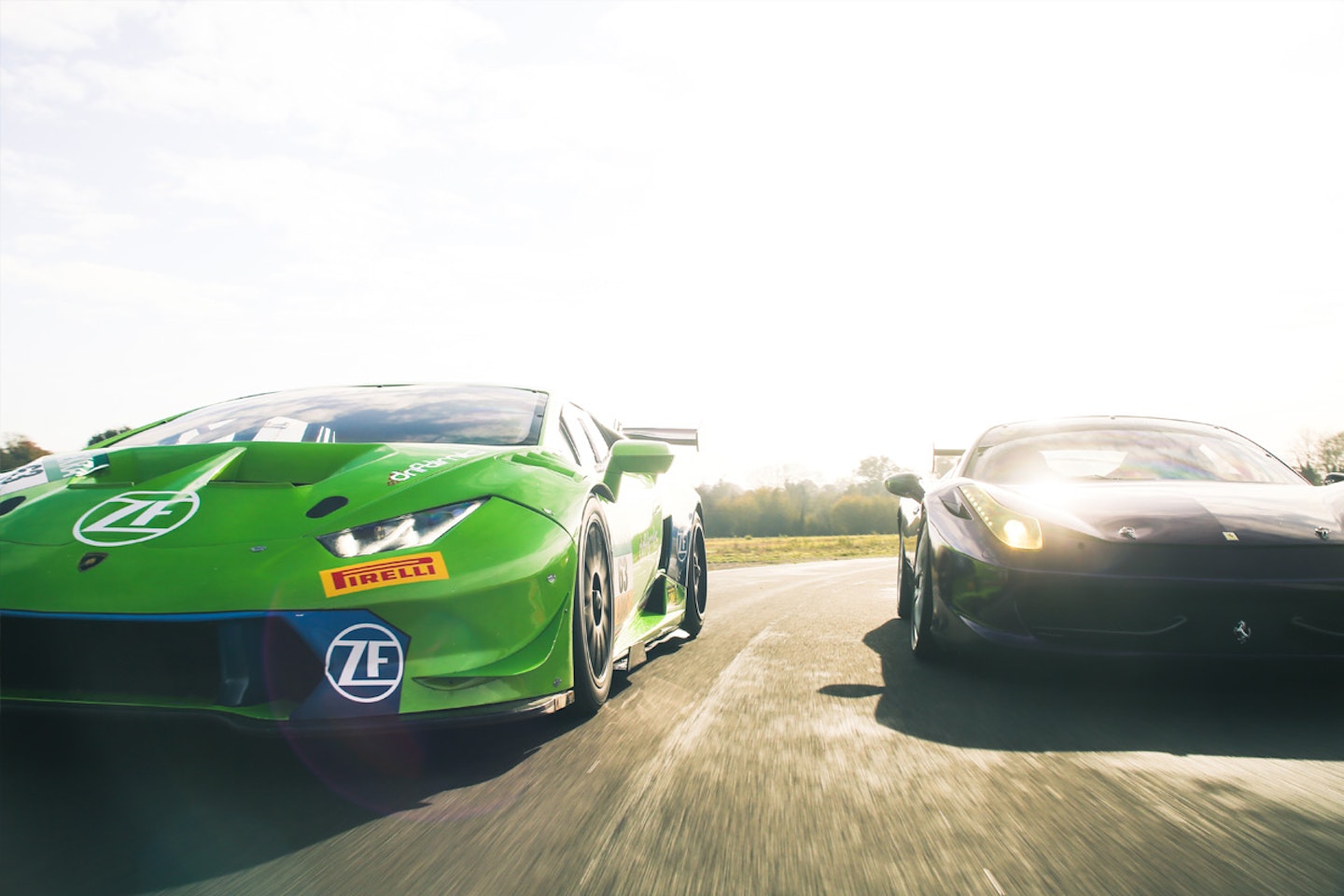 Lamborghini Huracán Super Trofeo vs Ferrari 458 Challenge Race Car Experience