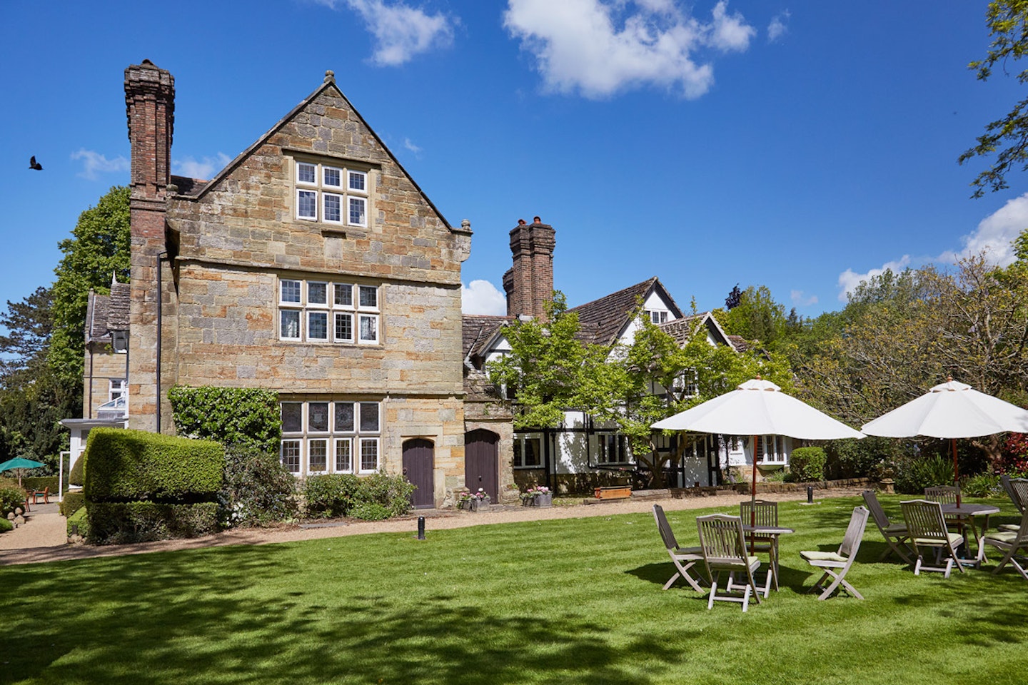 Luxury One Night Spa Getaway with Dinner for Two at Ockenden Manor Hotel and Spa