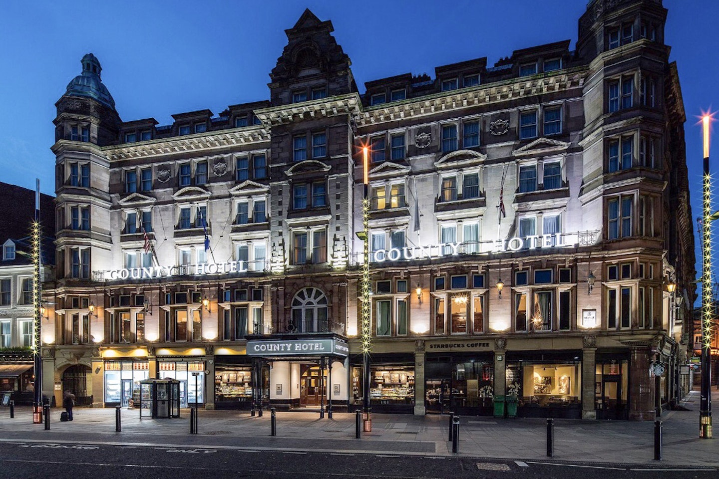 One Night Newcastle City Break with Dinner for Two at the County Hotel