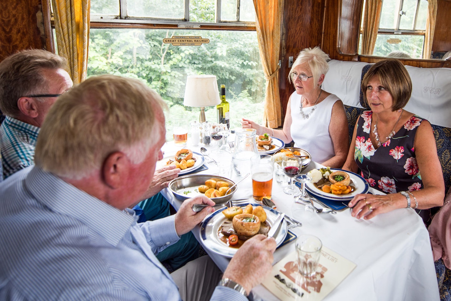 Saturday Lunch Experience for Four aboard The South Yorkshireman Steam Train