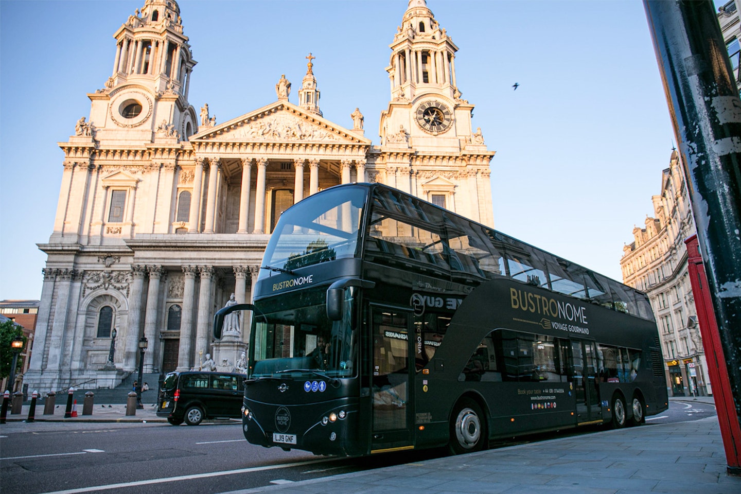 Six Course Dinner with Wine Pairing and Tour for Two aboard the Bustronome, London