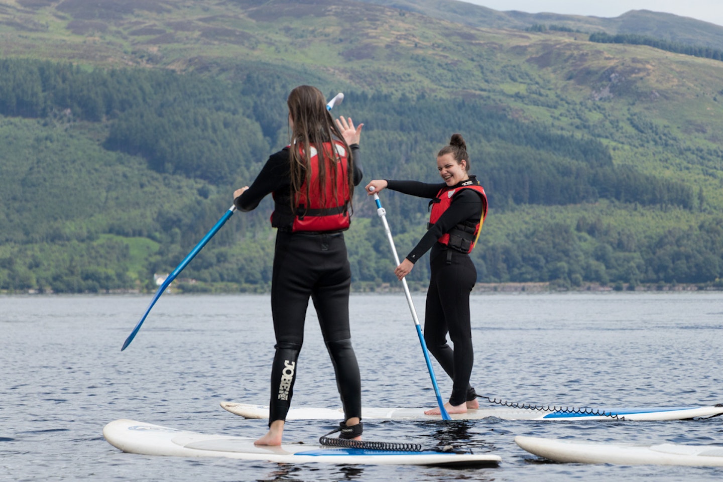 Stand Up Paddleboarding for Two on Loch Lomond