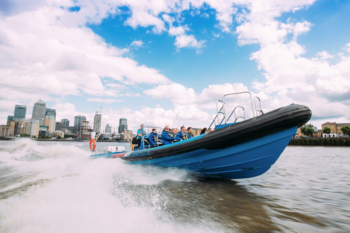 Thames Jet Boat Rush for Two and Interactive Pan-Asian Eight Dish Sharing Menu with Fizz for Two at Inamo, London