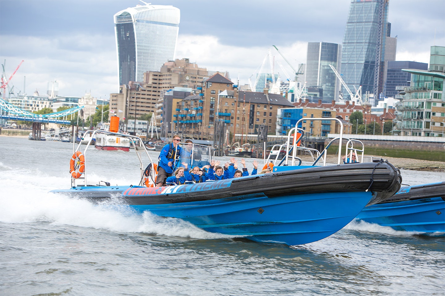 Thames Jet Boat Rush and The Slide at The ArcelorMittal Orbit for Two