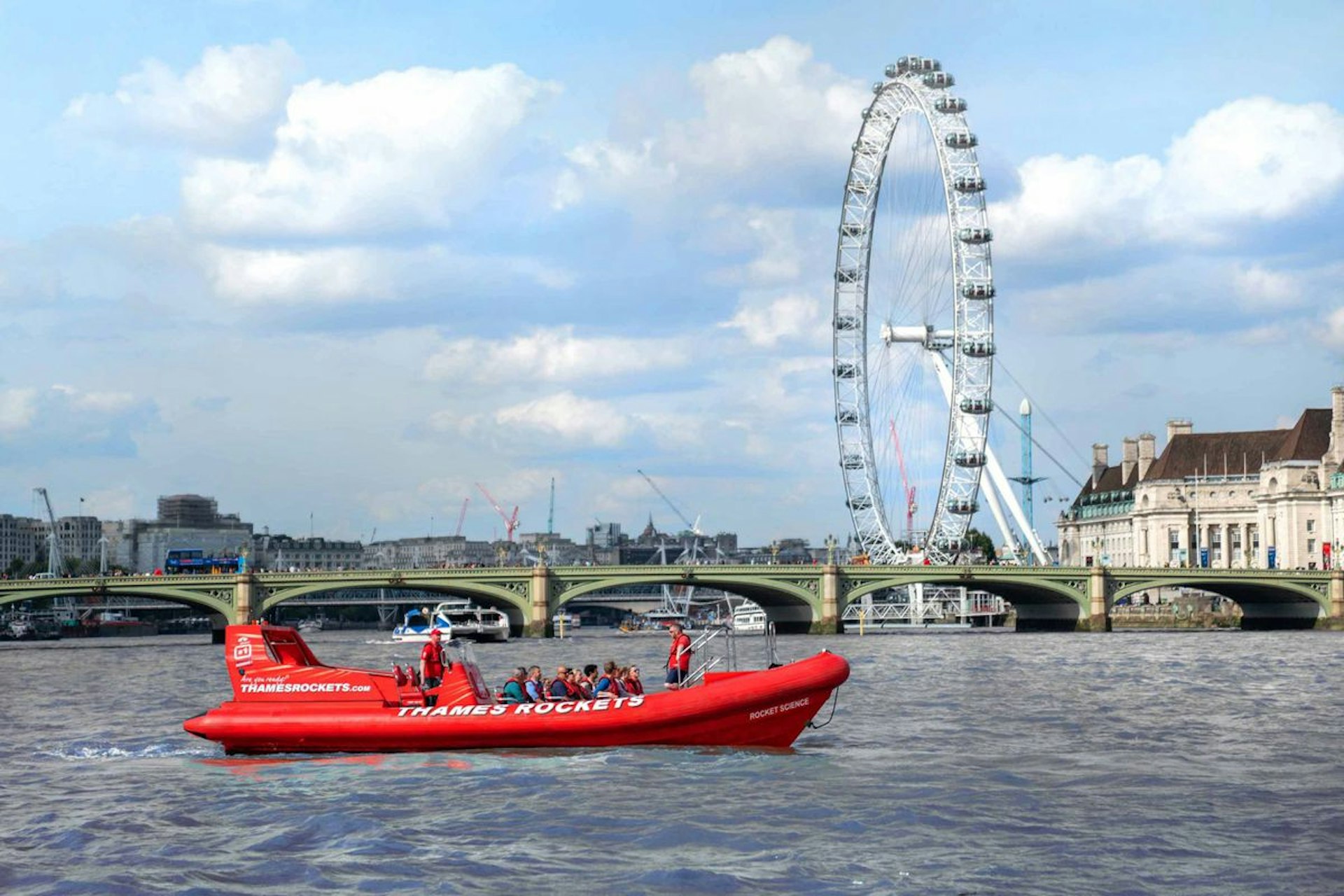 Thames Rockets Speed Boat Voyage and London Eye For Two