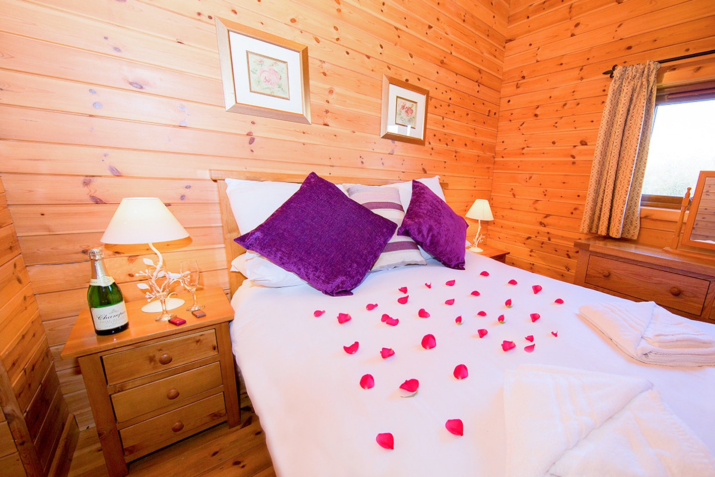 Three Night Somerset Log Cabin Escape for Four at Wall Eden Farm