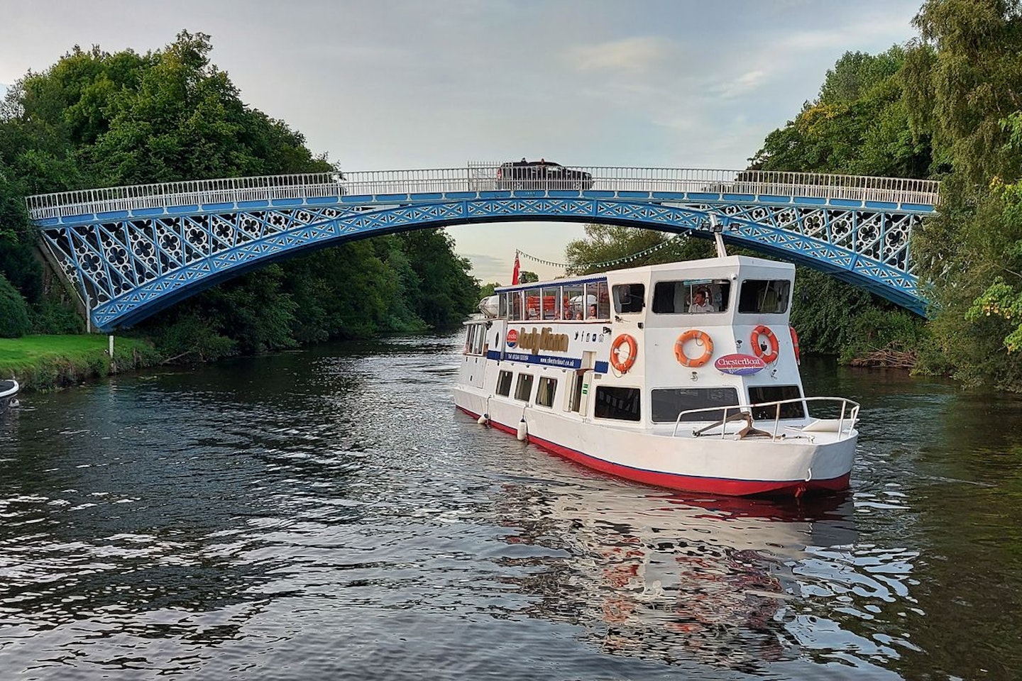 Two Hour River Dee and Iron Bridge Sightseeing Cruise for Two