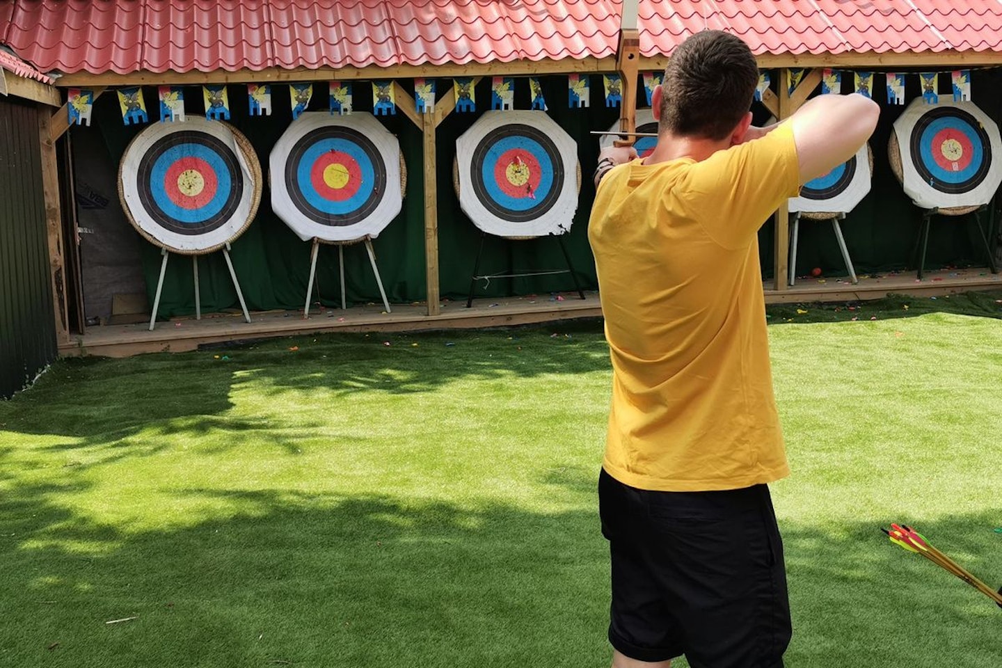 Two Night Adventure Glamping Escape with Axe Throwing or Archery for Four at Wall Eden Farm