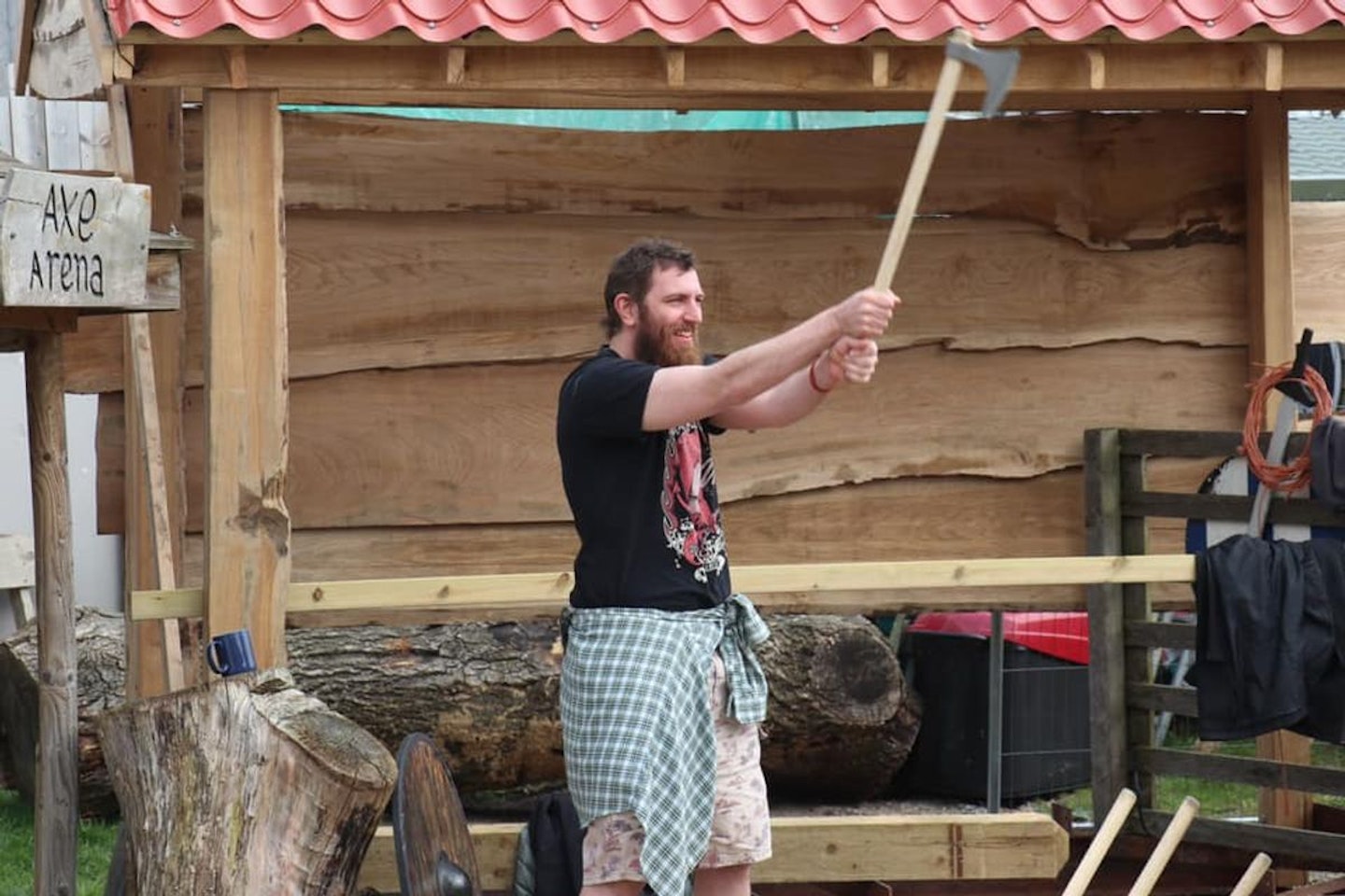 Two Night Adventure Glamping Escape with Axe Throwing or Archery for Four at Wall Eden Farm