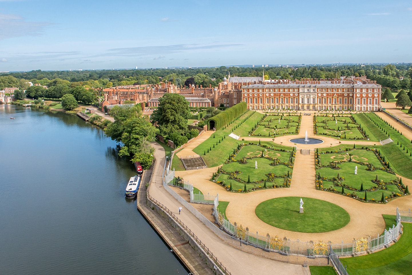 Visit to Hampton Court Palace with Thames River Cruise from Central London for Two