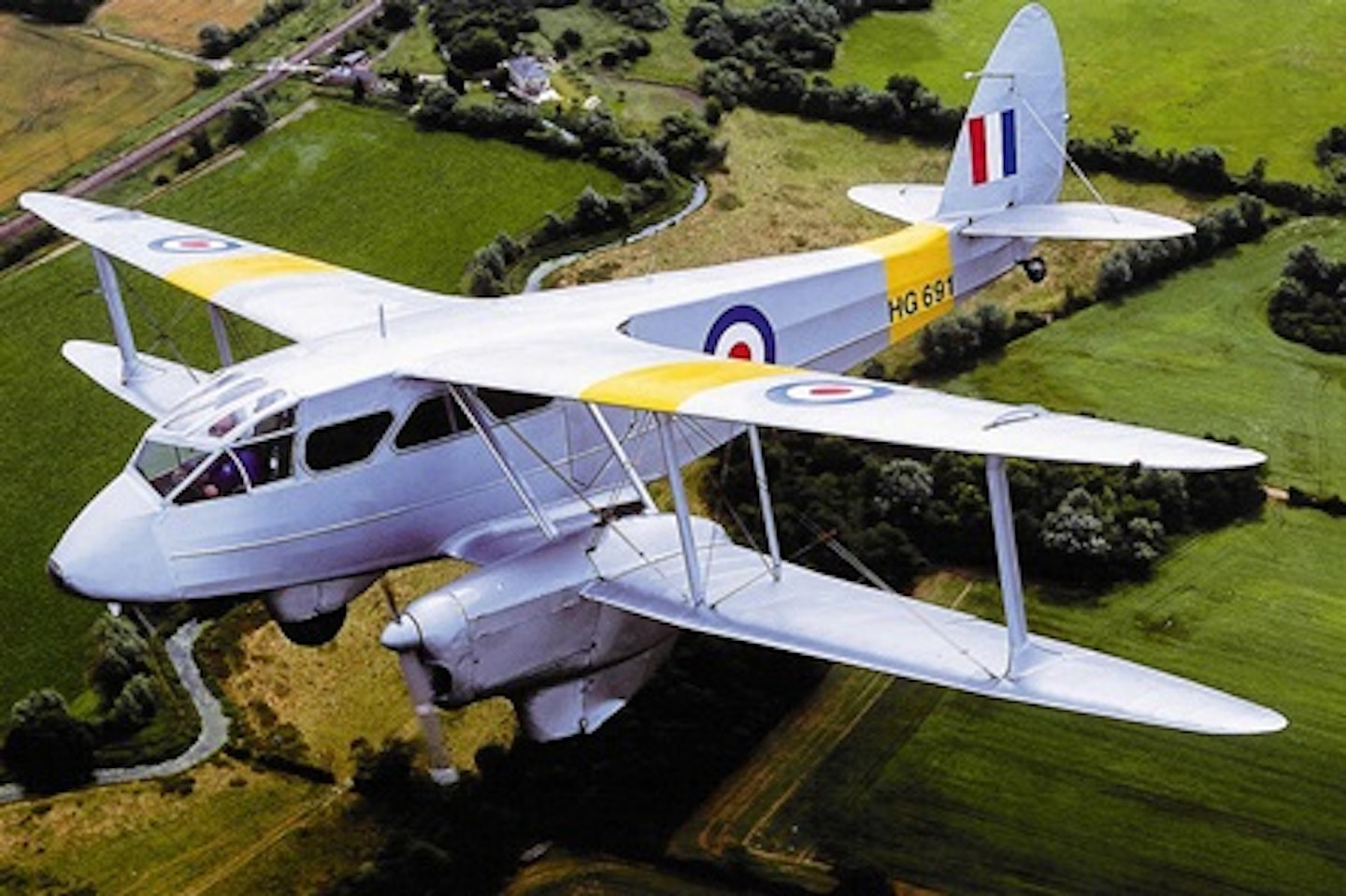 De Havilland Dragon Rapide Flight over London 1