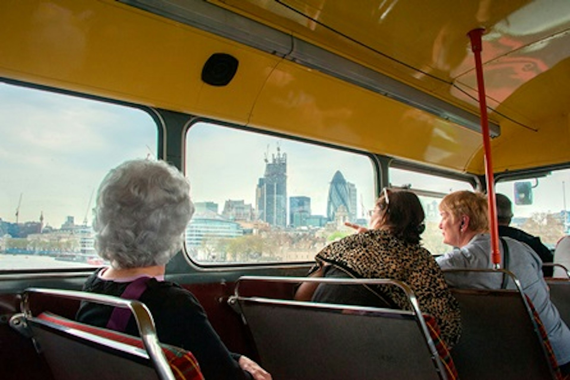 A Vintage Red London Bus Tour and Thames Cruise for Two 4
