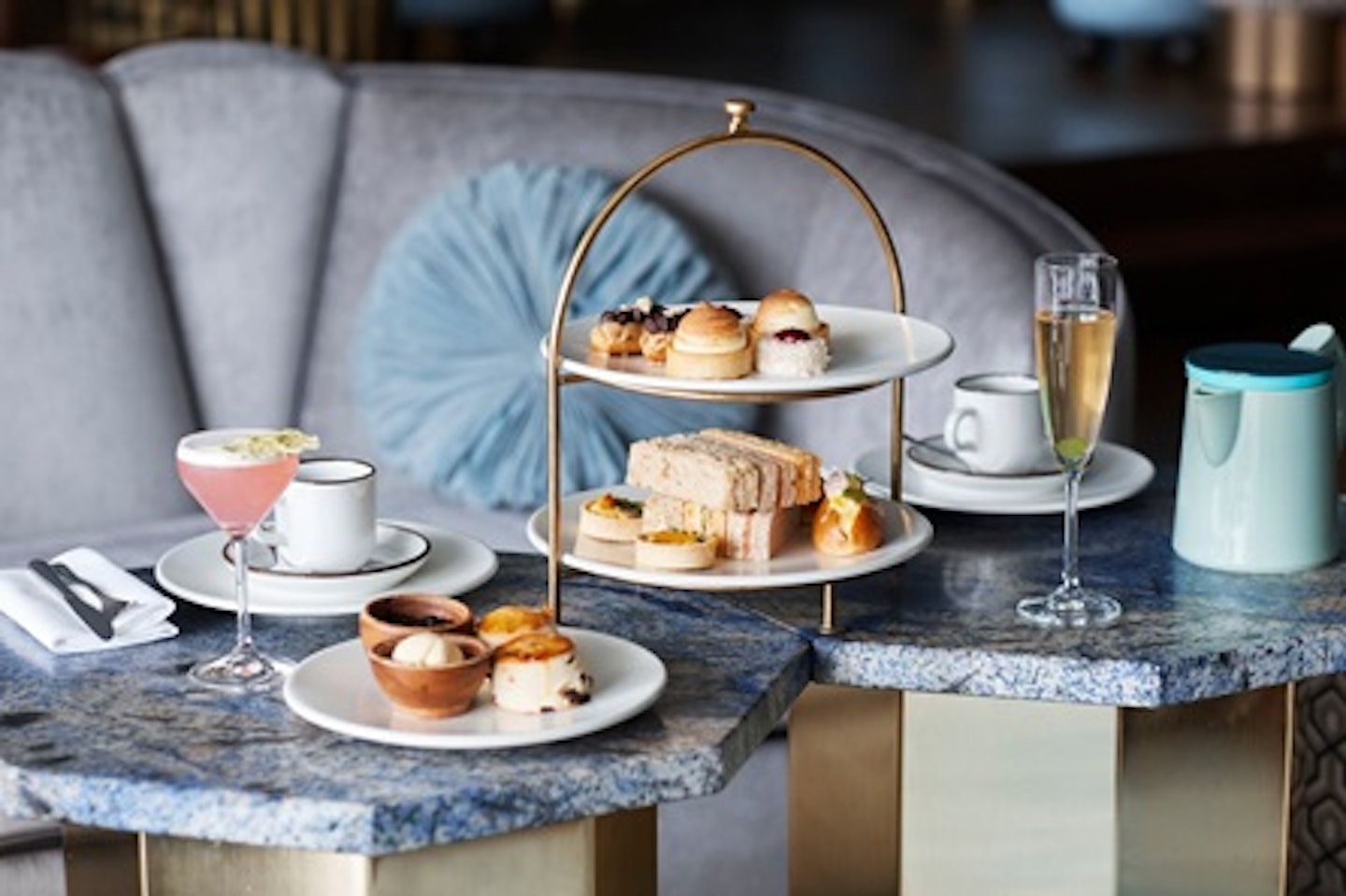 Afternoon Tea with Cocktails for Two at the Iconic Lyaness Bar, Sea Containers London 1