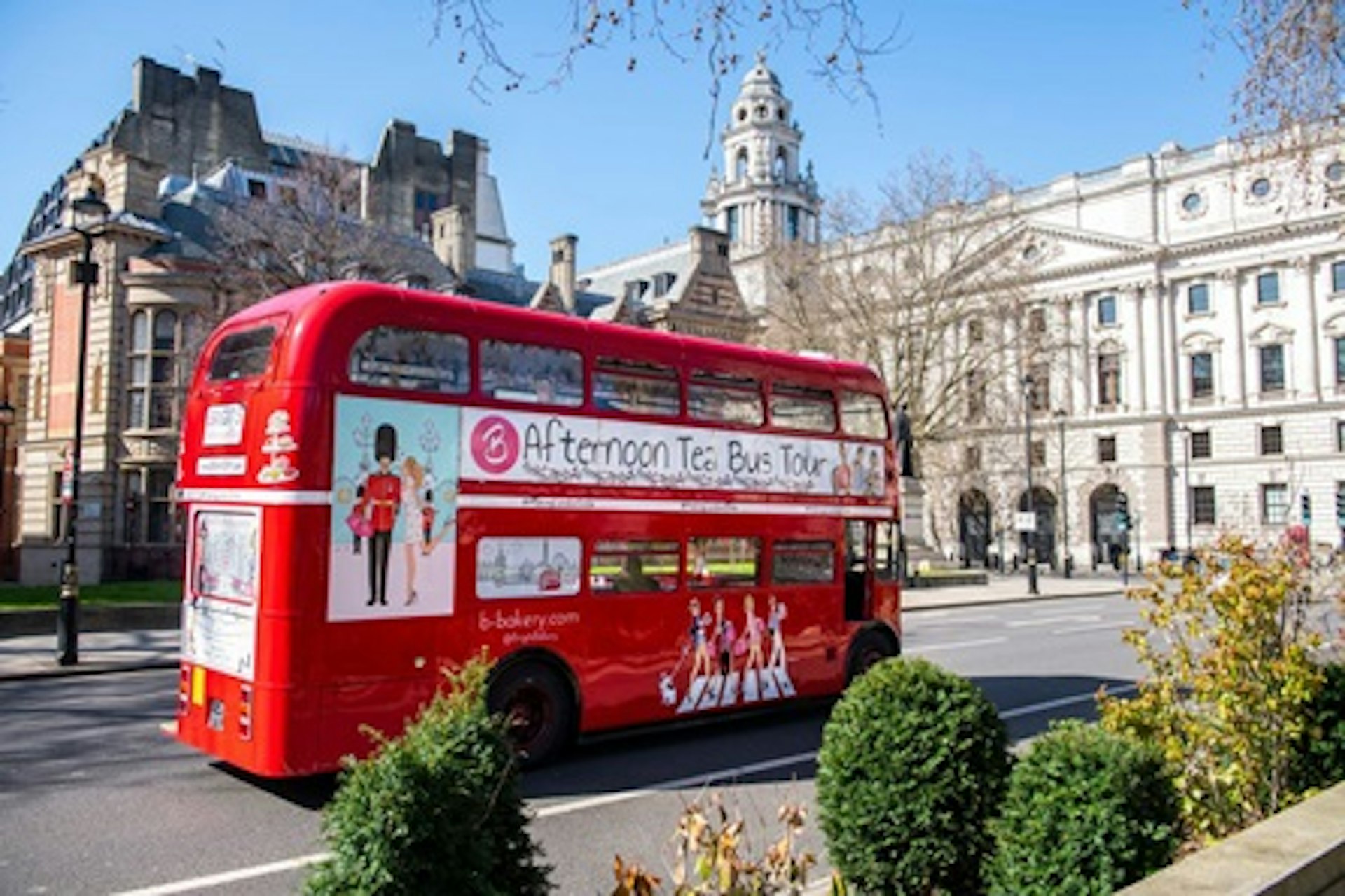 Vintage Afternoon Tea Bus in London for Two with B Bakery 3