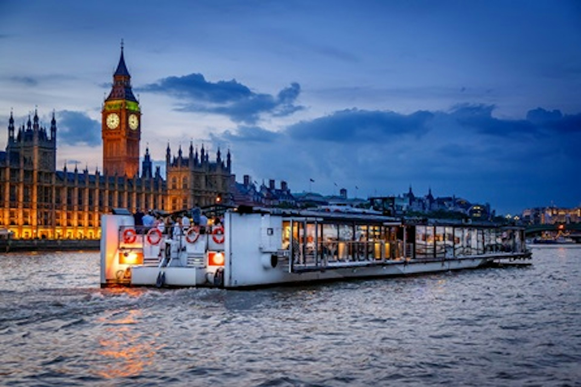 Bateaux London Three Course Thames Dinner Cruise with Wine for Two 1