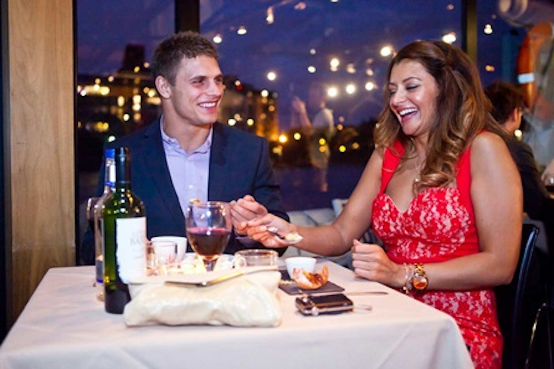 Bateaux London Three Course Thames Dinner Cruise with Wine for Two 2