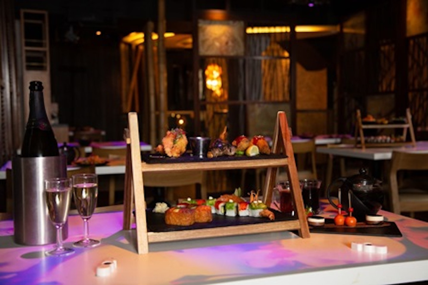 Bottomless Fizz with a Sushi & Asian Tapas Afternoon Tea for Two at inamo, London 4