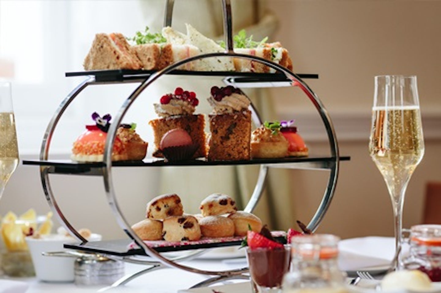 Champagne Afternoon Tea for Two at the Oakley Hall Country House Hotel