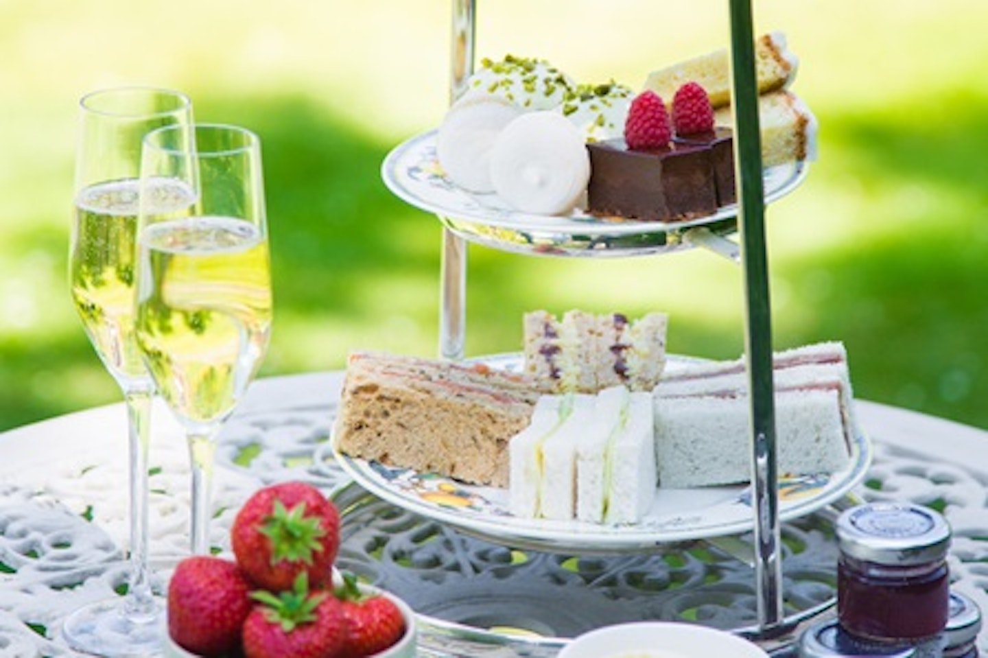 Champagne Afternoon Tea for Two at Mallory Court Country House Hotel 1