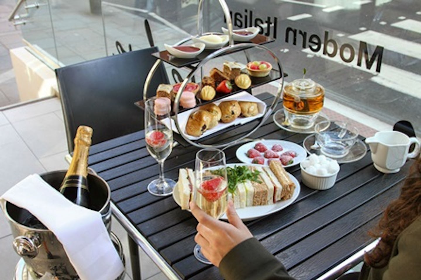 Champagne Afternoon Tea for Two at Ambassadors Bloomsbury Hotel