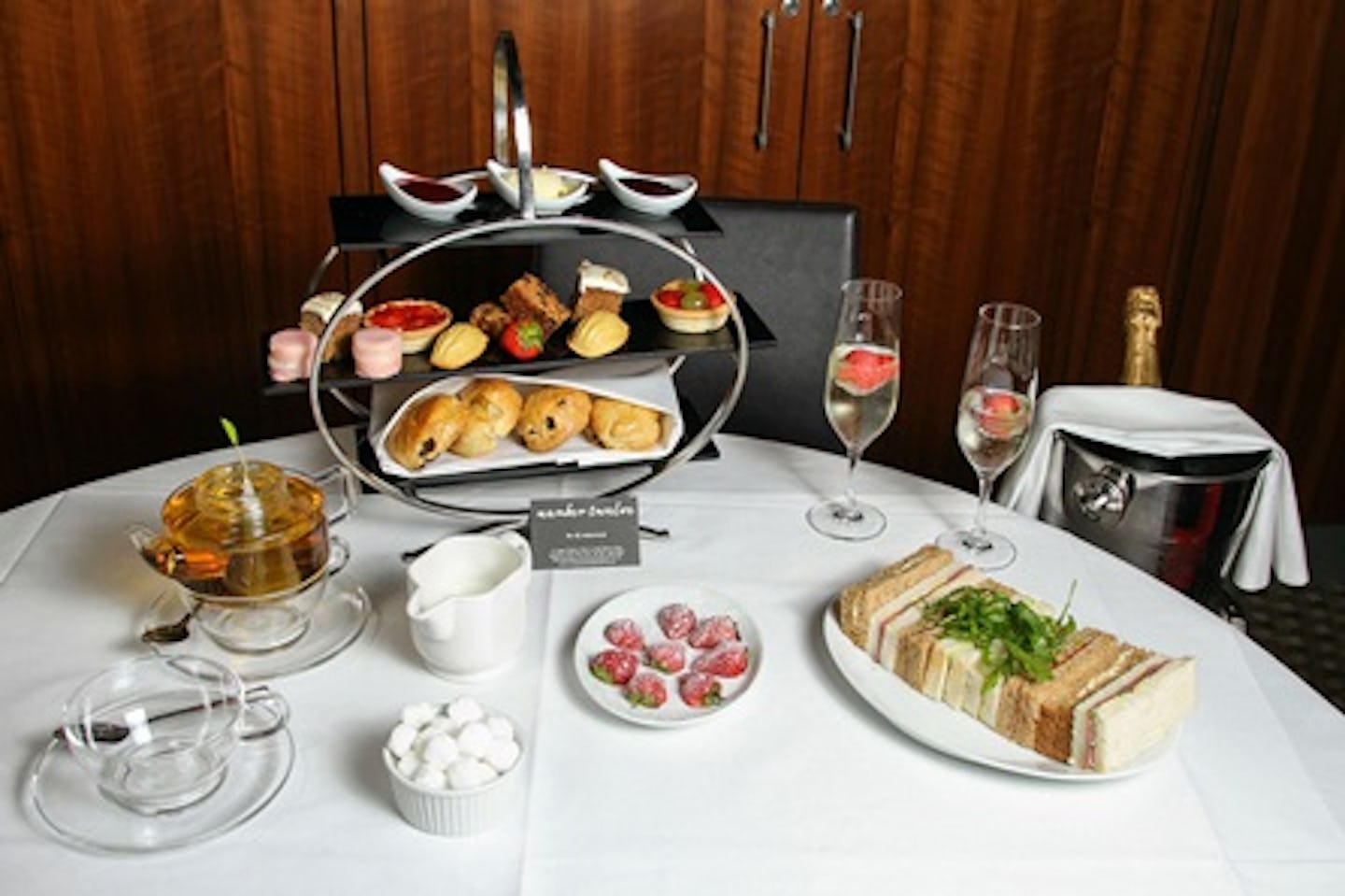 Champagne Afternoon Tea for Two at Ambassadors Bloomsbury Hotel