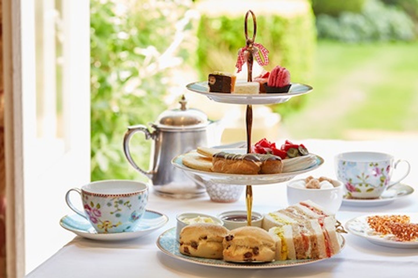 Champagne Afternoon Tea for Two at the 5* Ockenden Manor Hotel