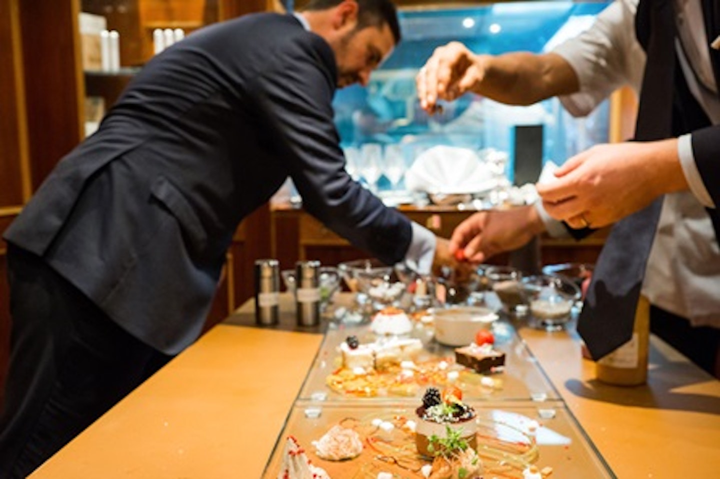 Chef's Table Private Dining Experience with Cookery Demonstration, Four Course Tasting Menu and Champagne for Four at the Prestigious Mosimann’s Dining Club 1