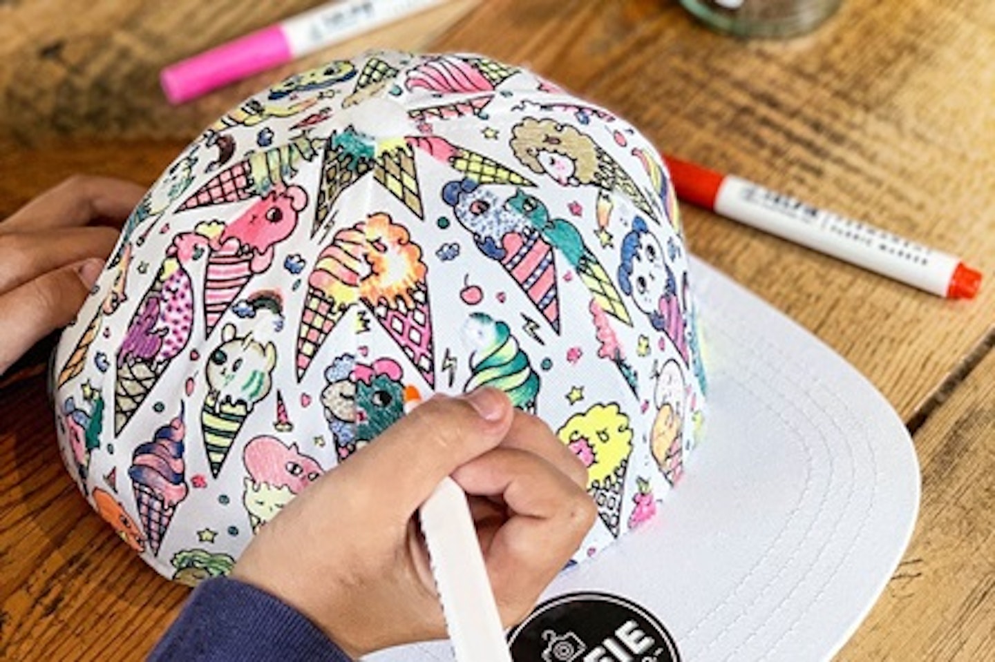 Children's Colour-In Creative Kit - Ice Kream Cap 1