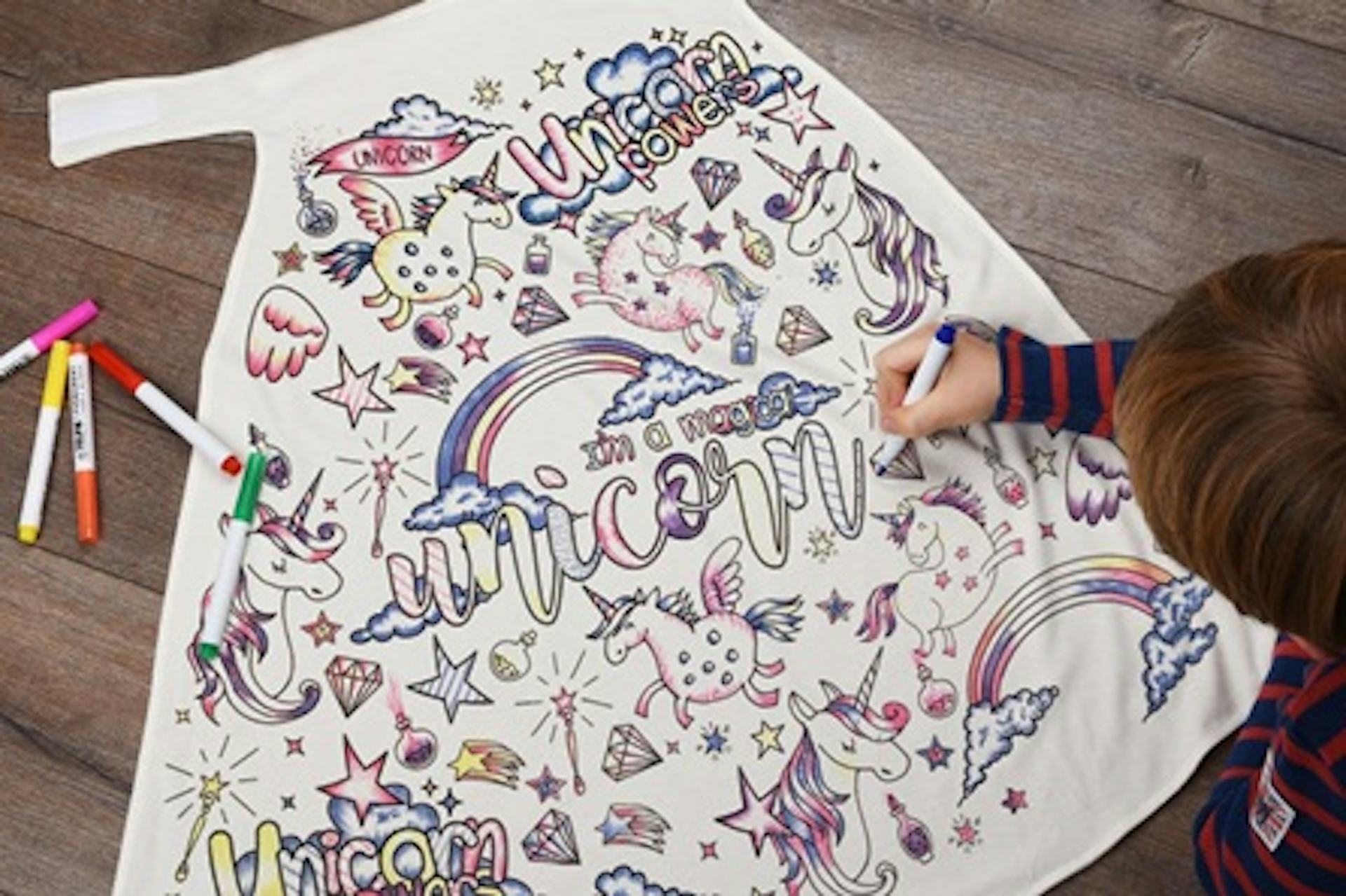 Children's Colour-In Creative Kit - Unicorn Cape