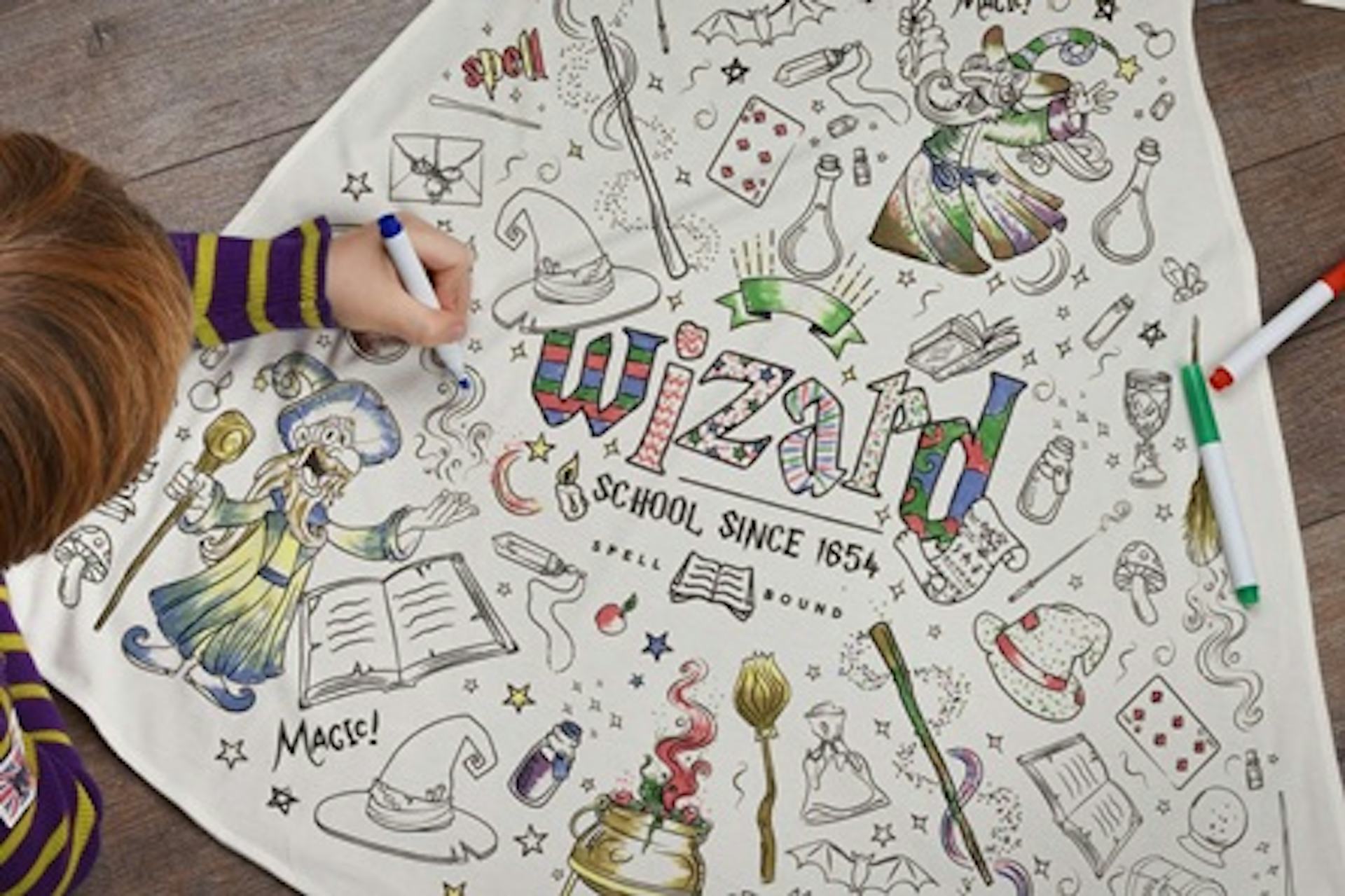 Children's Colour-In Creative Kit - Wizard Cape