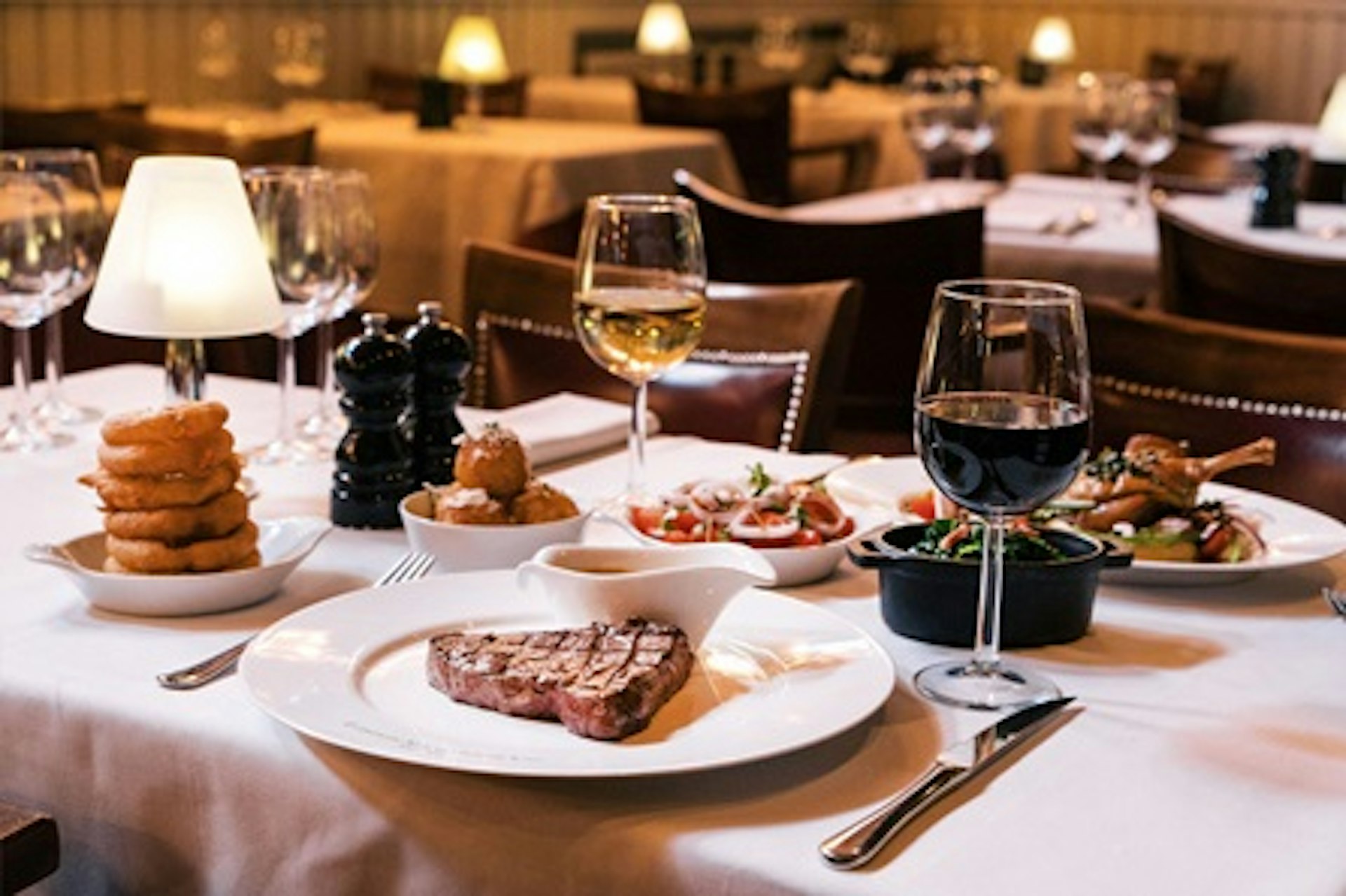 Complete Dining Experience with Wine for Two at Marco Pierre White's London Steakhouse Co 1