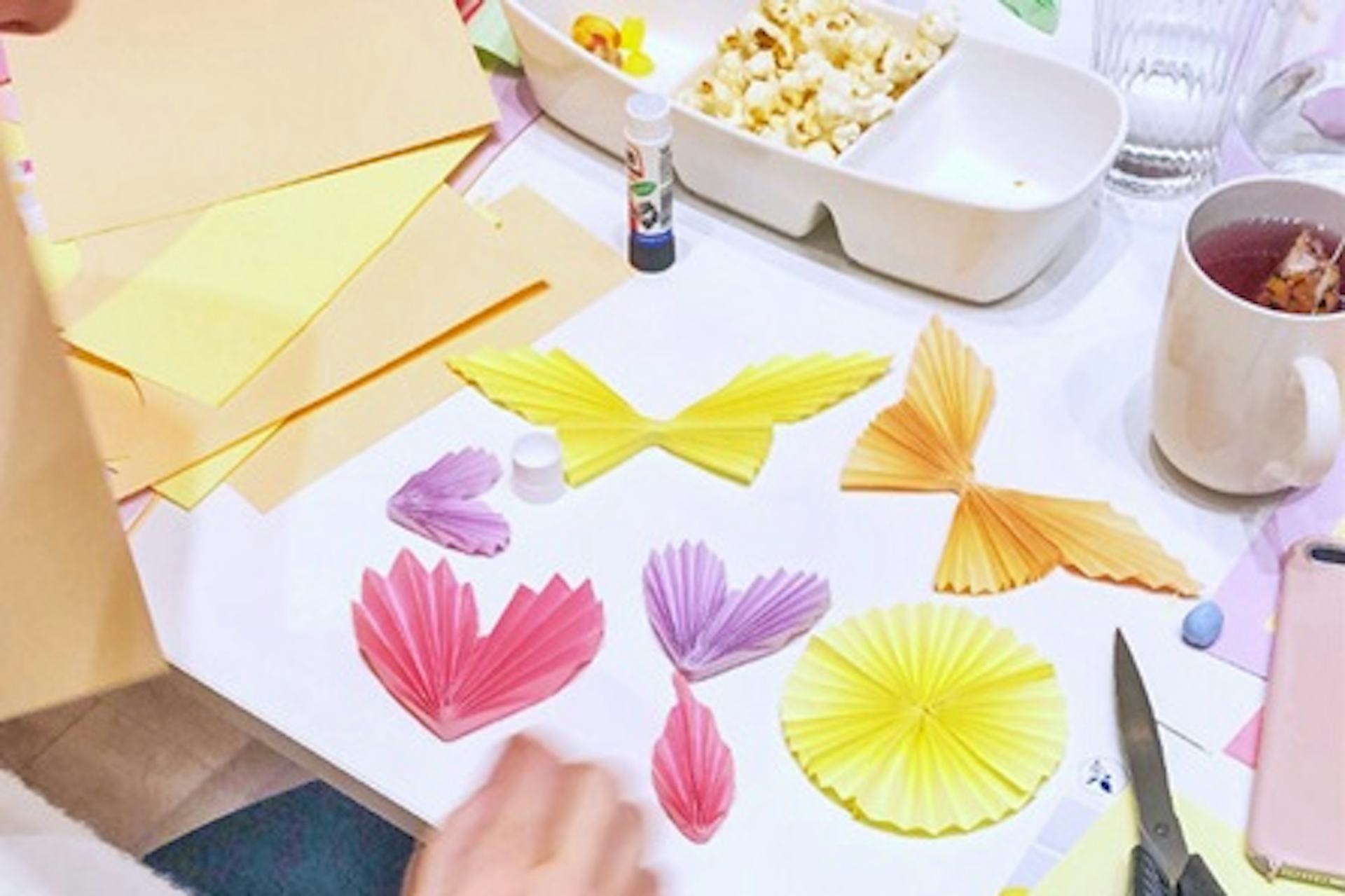 Create a Paper Craft Garland for Two at Peach Blossom, Brighton