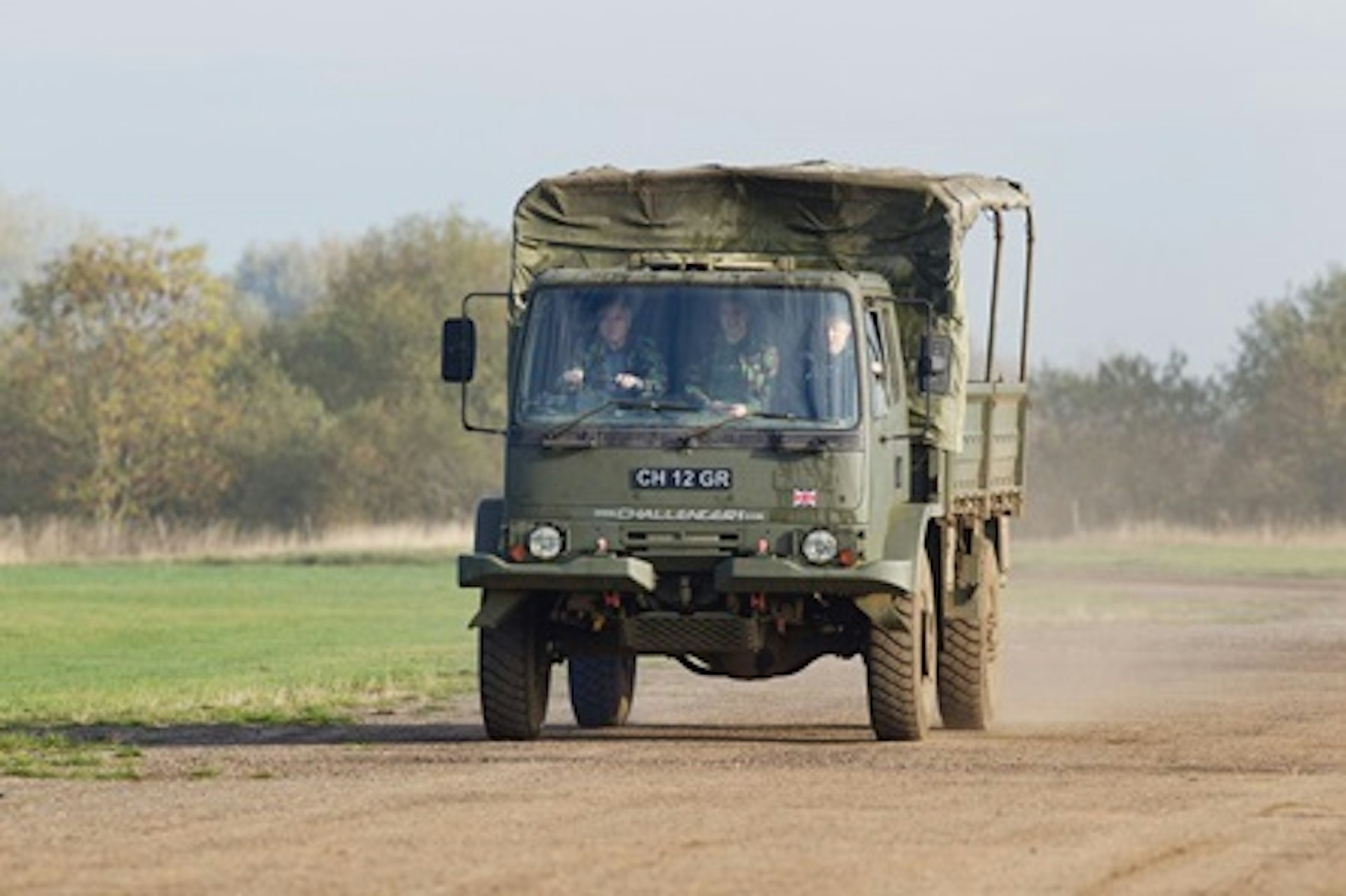 DAF Army Truck Driving With Tank Passenger Ride 4