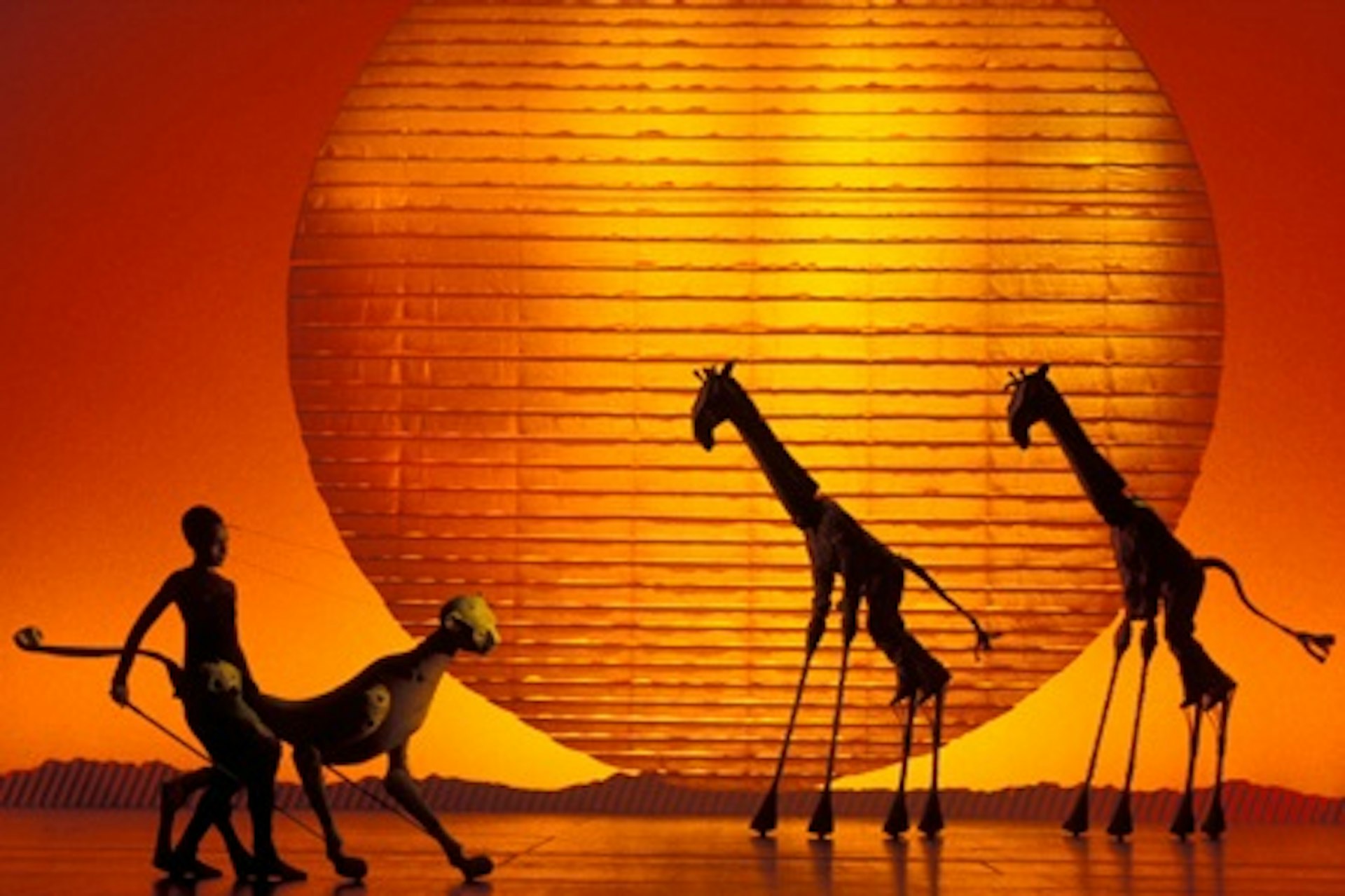 Disney's The Lion King Theatre Tickets with Two Course Meal and Wine for Two 1
