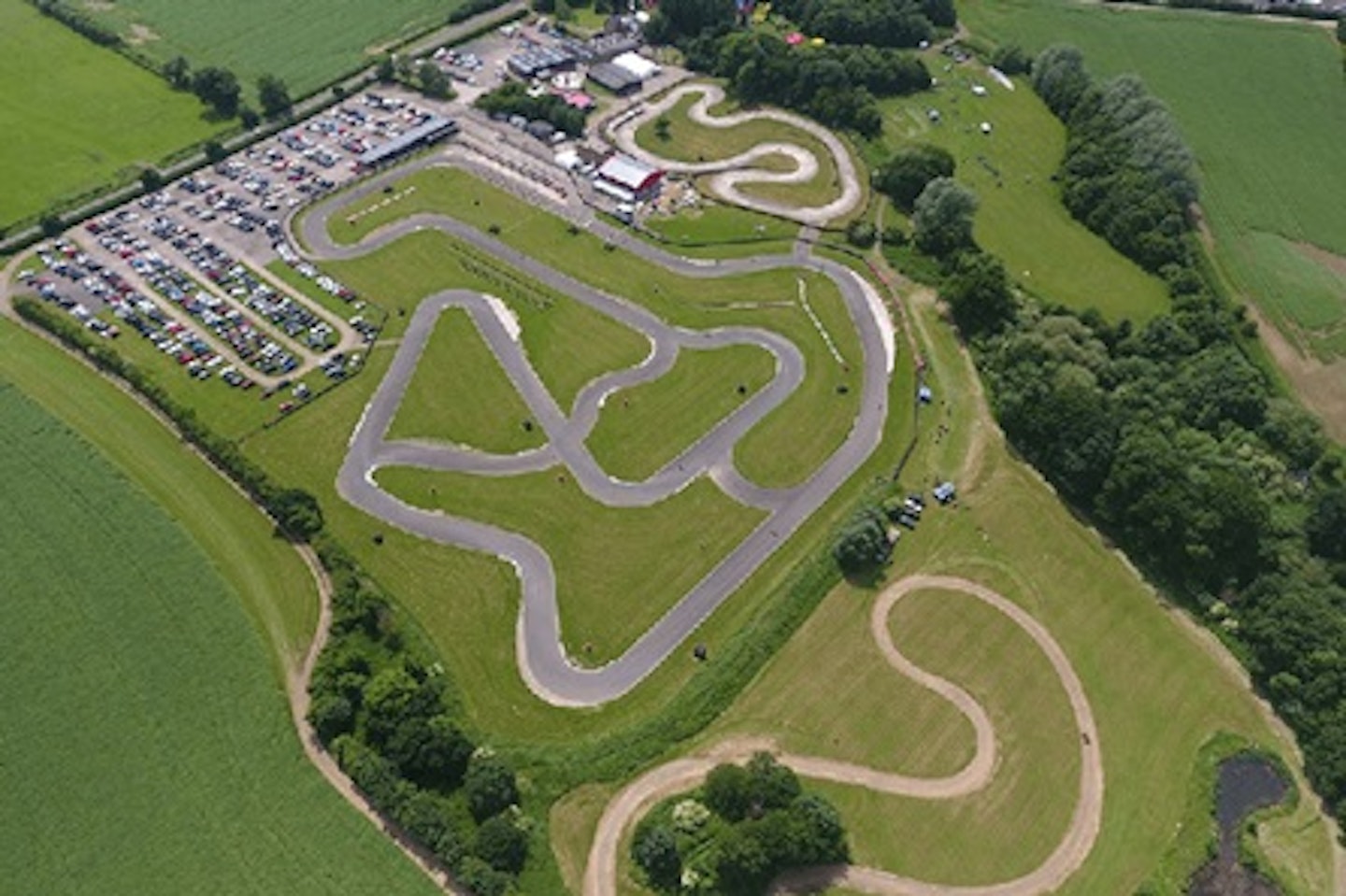 Family of Four Karting Experience with Lunch at Whilton Mill Outdoor Circuit 3