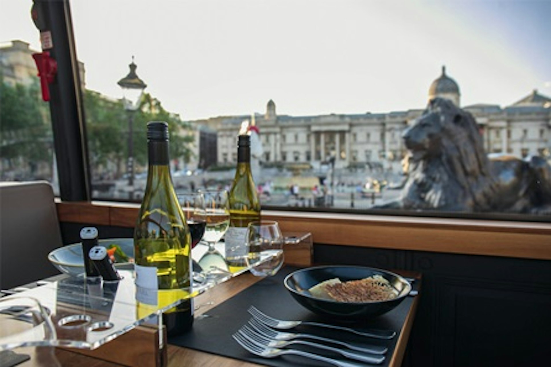 Four Course Lunch with Wine Pairing and Tour for Two aboard the Bustronome, London 2