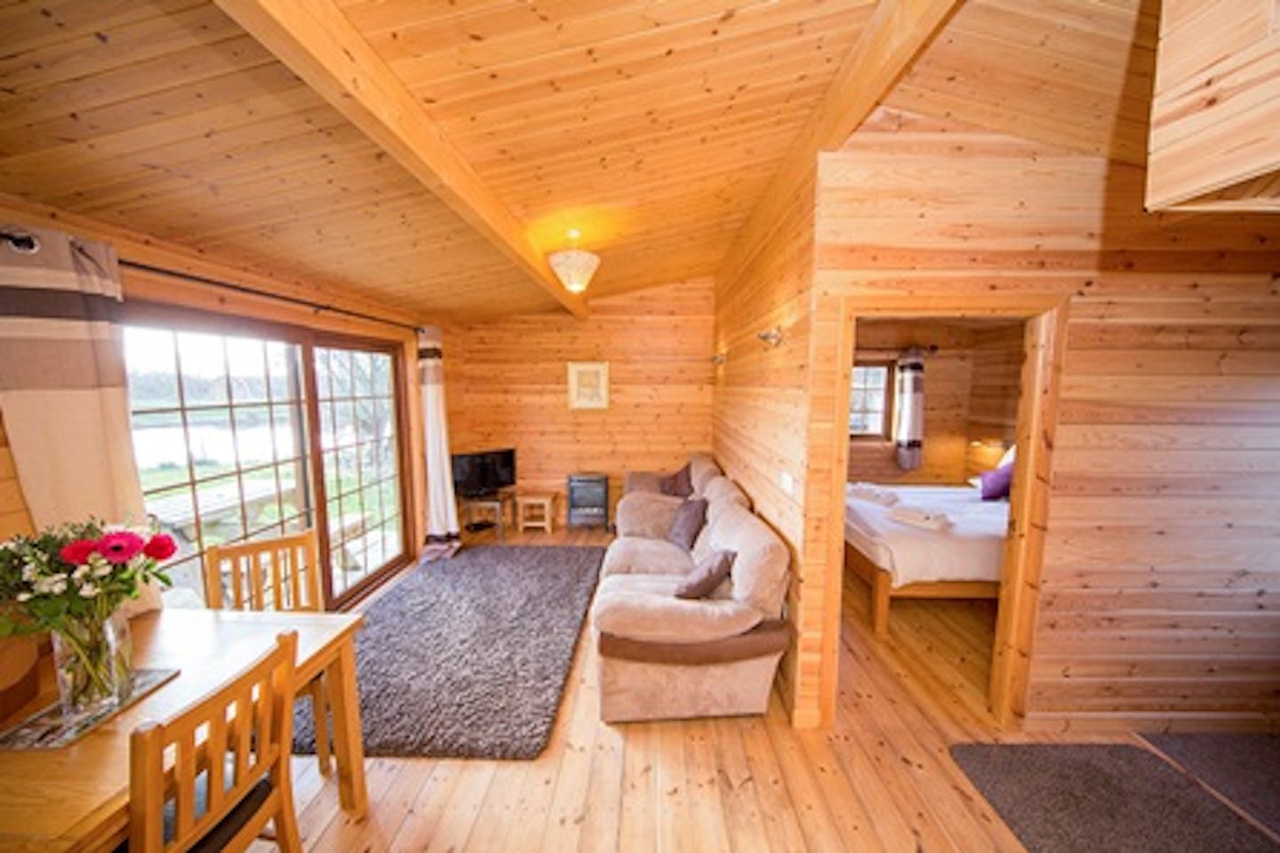 Four Night Somerset Log Cabin Escape for Two at Wall Eden Farm