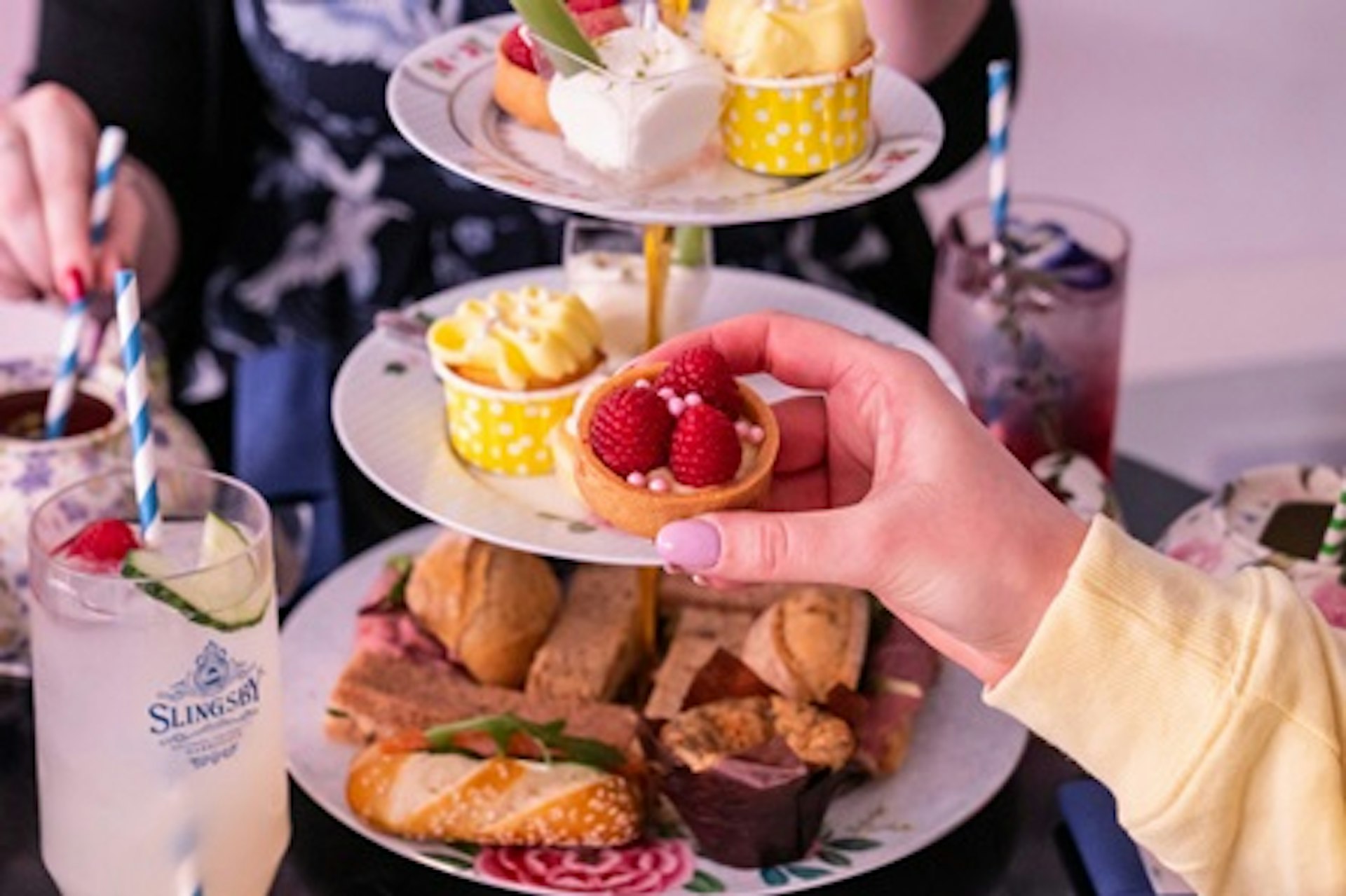 Gin Afternoon Tea for Two at Brigit's Bakery Covent Garden 1
